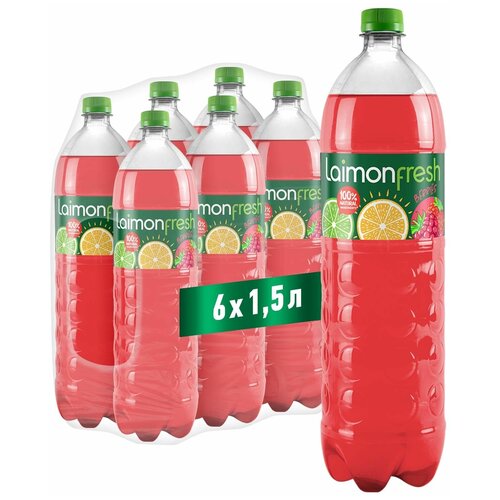 Laimon Fresh Berries газированный напиток 1.5 л х 6 шт. ПЭТ