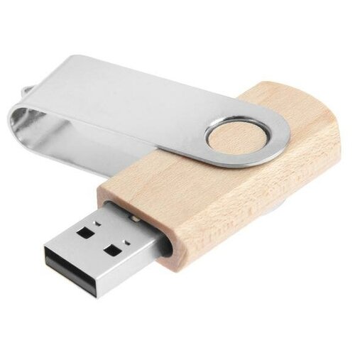 Флешка E 788, 32 ГБ, USB2.0, чт до 25 Мб/с, зап до 15 Мб/с, деревянная (1шт.)