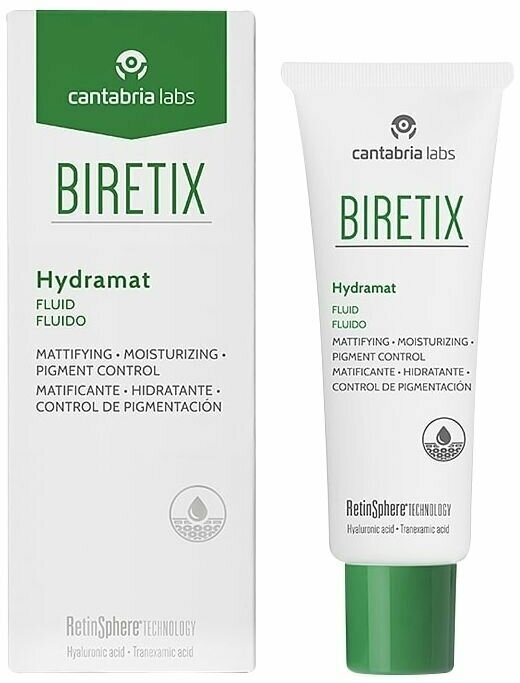 BIRETIX Hydramat Day Fluid Флюид дневной увлажняющий матирующий 50 мл