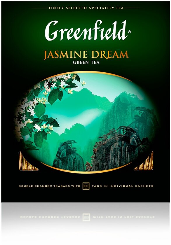 Чай зеленый Greenfield Jasmine Dream в пакетиках, 100 шт.