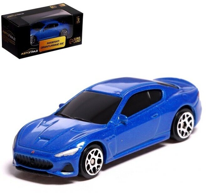 Автоград Машина металлическая MASERATI GRANTURISMO, 1:64, цвет синий