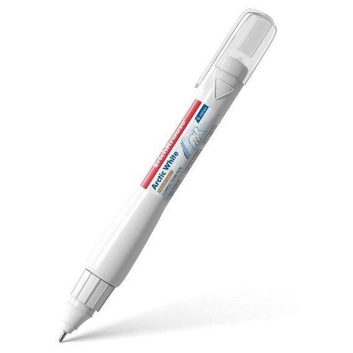 Корректирующая ручка Erich Krause Techno White, 6мл, металлический наконечник (22104), 12шт.