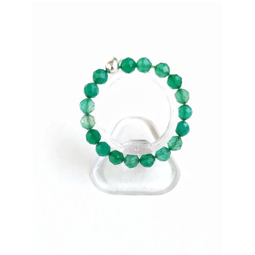 Кольцо, хризопраз, размер 17, зеленый браслет из натурального хризопраза на резинке со вставкой сердце из хризопраза 17 размер hrustalek