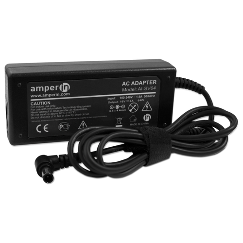 Блок питания AmperIn AI-SV64 для ноутбуков 16v 4a ac adapter charger for sony vaio pcga ac16v13 pcga ac16v8 vgp ac16v6 vgp ac16v14 vgp ac16v13 pcga ac16v3