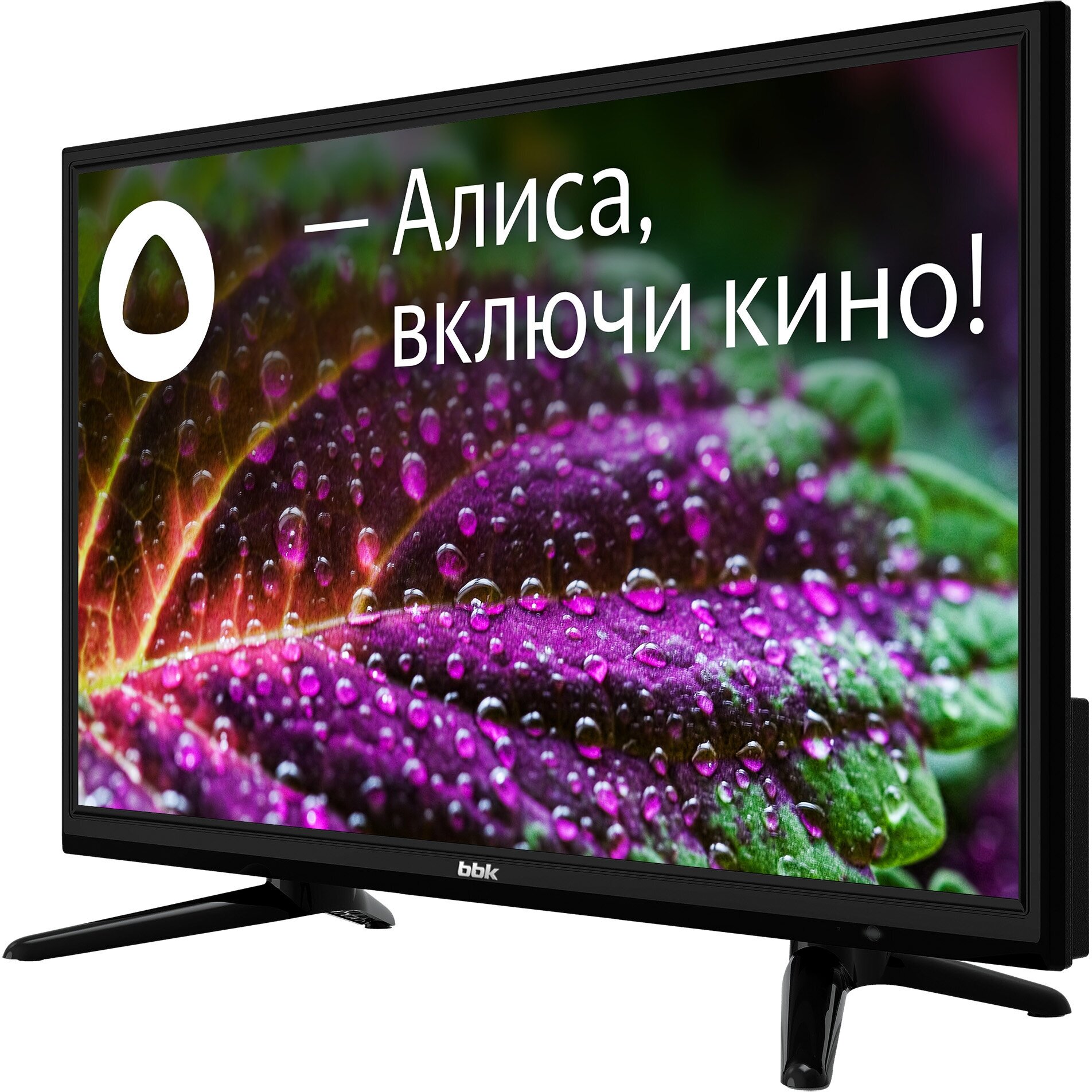 Телевизор BBK Яндекс. ТВ 24LEX-7287/TS2C, 24", LED, HD, черный