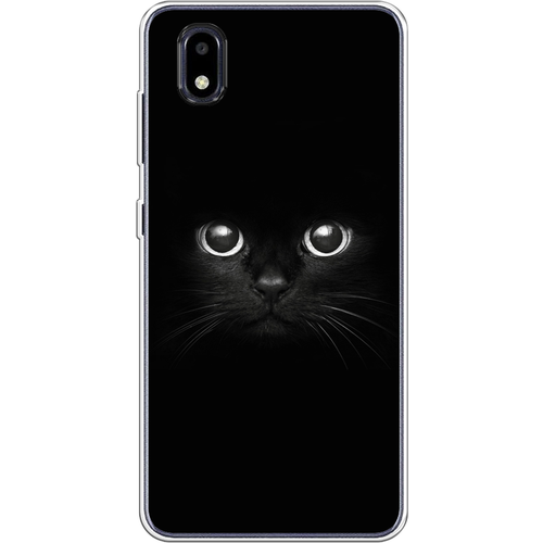 Силиконовый чехол на ZTE Blade A3 (2020) / ЗТЕ Блейд А3 (2020) Взгляд черной кошки силиконовый чехол взгляд черной кошки на zte blade a72 зте блейд a72
