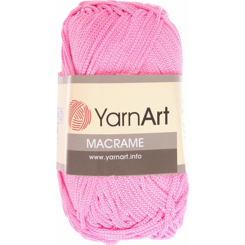 Пряжа YarnArt Macrame ЯрнАрт Макраме Шнур для плетения макраме, 147 светло-розовый, 90 г 130 м, полиэстер, 3 шт