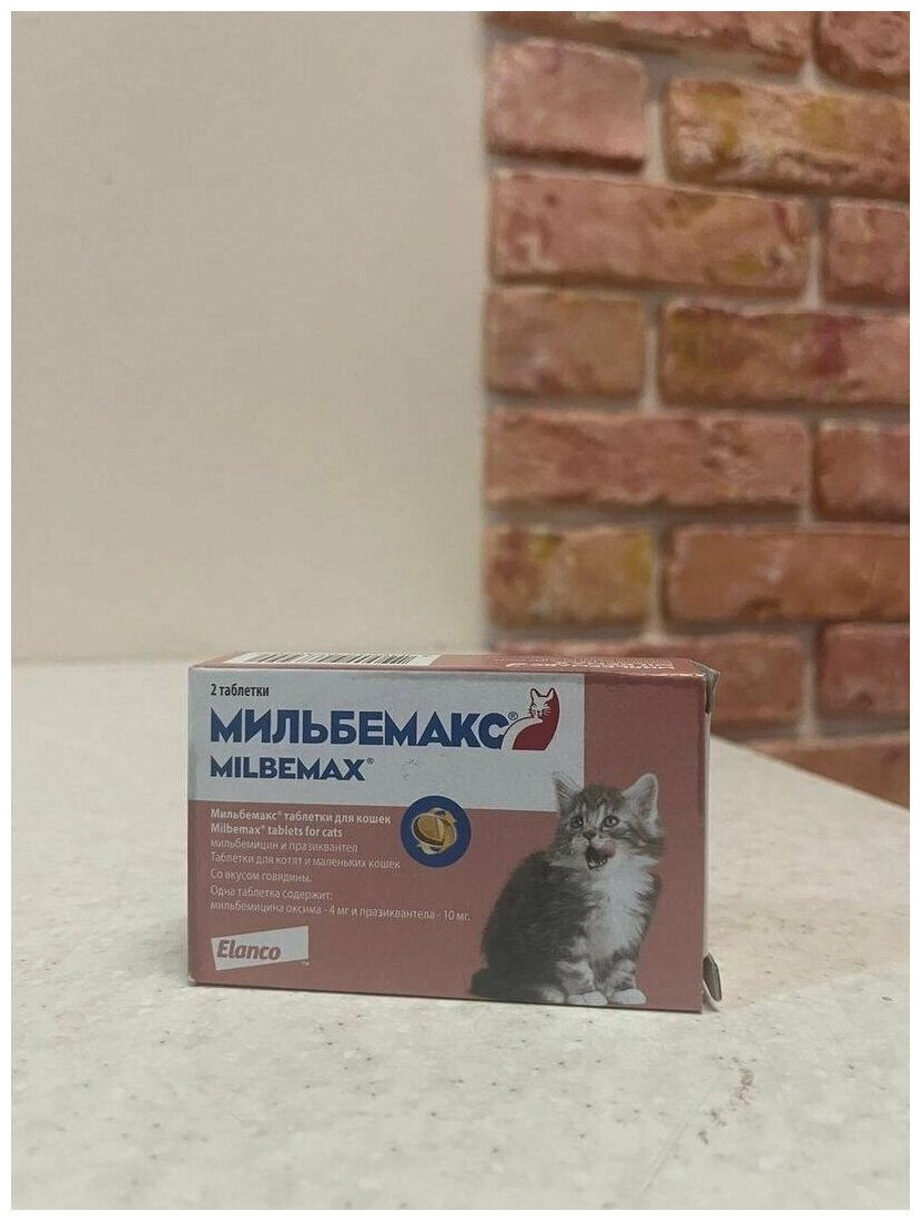 Мильбемакс таблетки против паразитов для котят