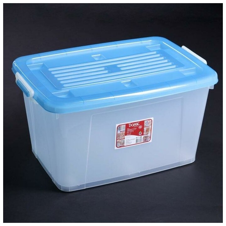 Ящик для хранения с крышкой Darel-box, 75 л, 70×49×37 см, цвет микс - фотография № 8