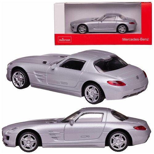 Машинка Rastar Mercedes SLS 1:43 Серебряная