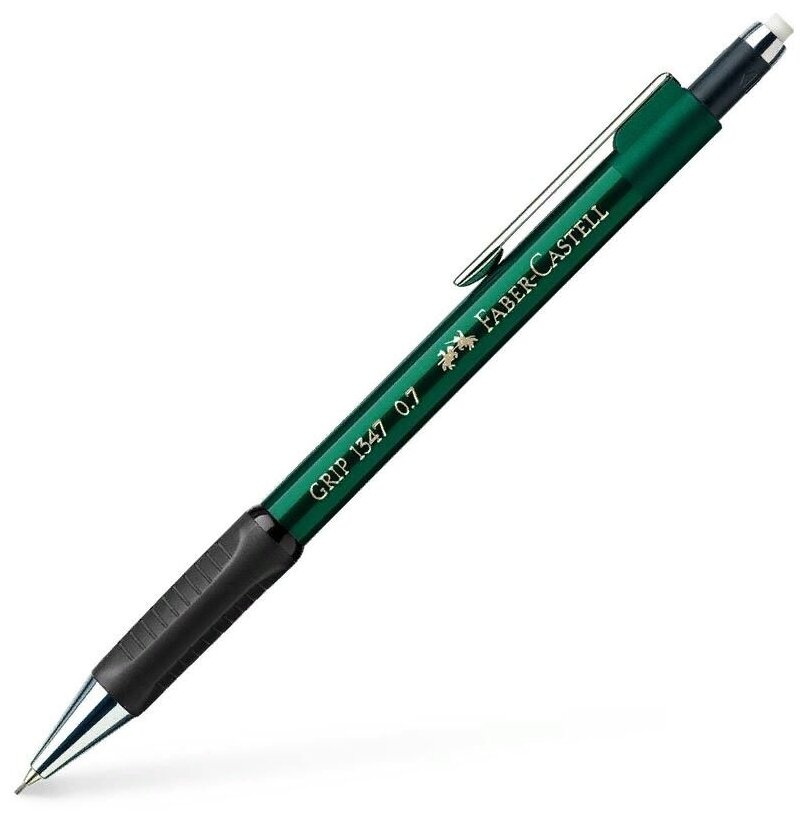 Faber-Castell Карандаш механический GRIP 1347 зелёный. 0,7