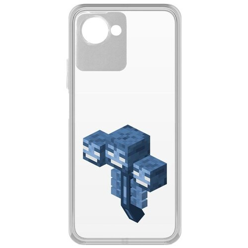 Чехол-накладка Krutoff Clear Case Minecraft-Иссушитель для Realme Narzo 50i Prime чехол накладка krutoff soft case minecraft иглобрюх для realme narzo 50i prime черный