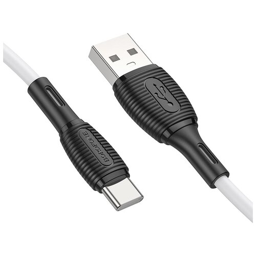 Кабель Borofone BX86 Advantage USB - Type-C, 1 м, 1 шт., белый кабель usb type c borofone bx86 1 0м 3 0a цвет белый