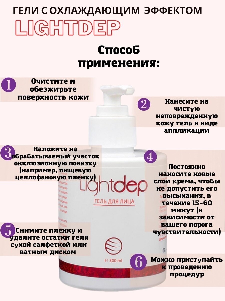 Light dep для лица/тела/Крем-гель с охлаждающим эффектом — фото 1