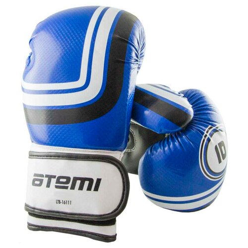 фото Боксерские перчатки atemi ltb-16111 размер s/m синий 12 oz