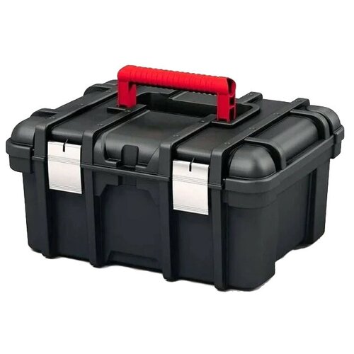 Ящик KETER Wide Toolbox, 41.9x32.7x20.5 см, 16'' , черный ящик для инструментов на колесах job box 22 keter