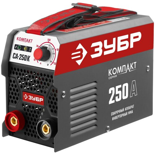 ЗУБР ММА 250 А компакт сварочный аппарат инверторный макс электрод 60 мм СА-250К 1331600₽