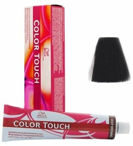 Wella Professionals Color Touch Pure Naturals крем-краска для волос, 2/0 черный, 60 мл