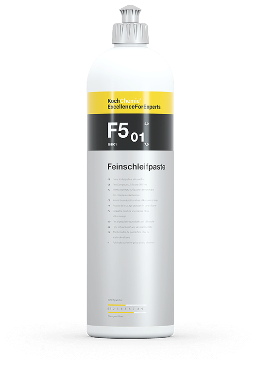 KCx FEINSCHLEIFPASTE F5.01 - Шлифовальная паста для полировки полутвердых и мягких лаков без содержания силикона. № 181001 (1л) Koch Chemie