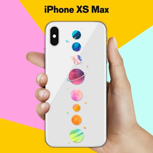 Силиконовый чехол Планеты на Apple iPhone Xs Max силиконовый чехол планеты шарики на apple iphone xs max