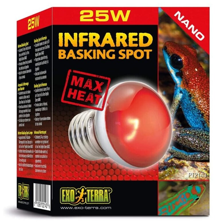 Exo-Terra Инфракрасная лампа - Exo-Terra Infrared Basking Spot NANO - 25Вт
