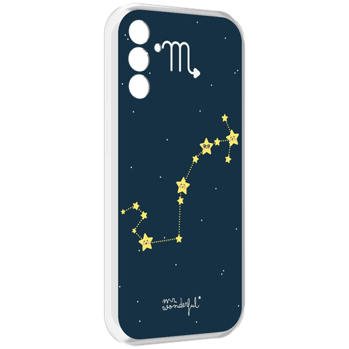 Чехол MyPads знак зодиака скорпион 1 для Samsung Galaxy M13 задняя-панель-накладка-бампер