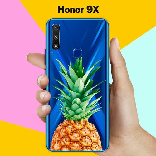 Силиконовый чехол Ананас на Honor 9X силиконовый чехол на honor 9x хонор 9x good luck