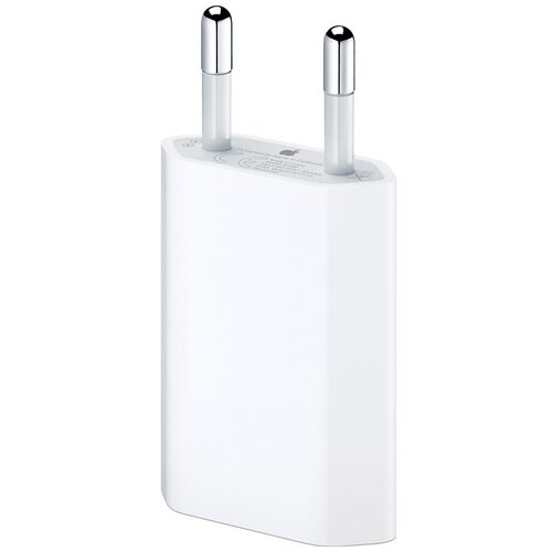 Сетевое зарядное устройство Apple MD813ZM/A, Global, белый комплект 5 штук адаптер питания apple 12w usb power adapter бел mgn03zm a md836zm a