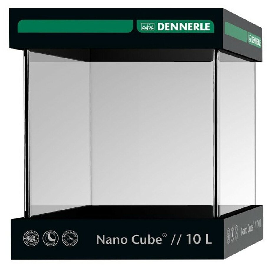 Dennerle Nanocube Complete+ Style LED, Аквариум 10 литров (фильтр, освещение, питательная подложка) - фотография № 1