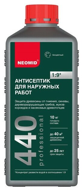 Антисептик NEOMID 440 Eco 1л, арт.4607138454352