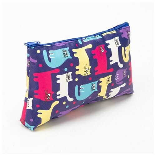 фото Косметичка на молнии, синий теропром