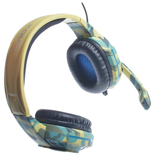 Наушники проводные KOMC G305 GAME головные камуфляж желто-коричневый 278000₽