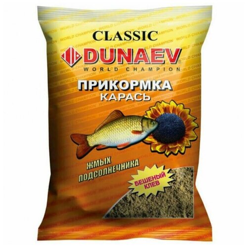 Прикормка Dunaev классика Карась Жмых Подсолнечника 0.9 кг