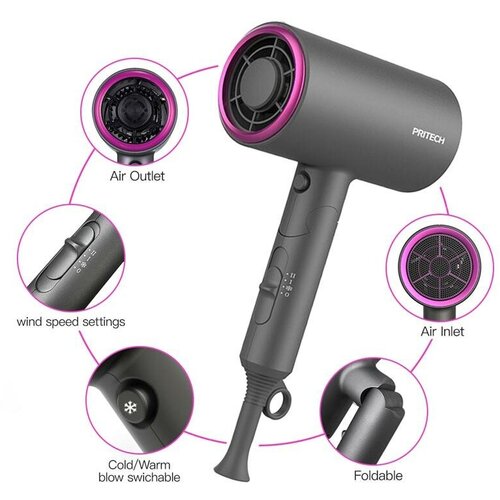 Фен Профессиональный фен для волос Складной фен с насадкой концентратором 199900₽