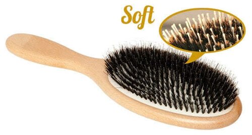 Hairshop Щетка д/наращен. волос 23 см нат. щетина/бук SOFT, Корея