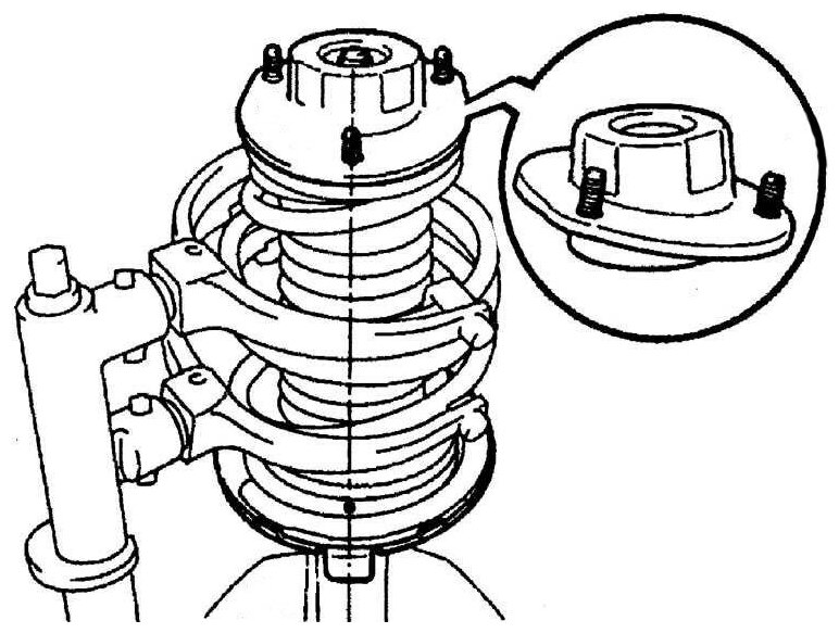 Опора амортизатора CHEVROLET AVEO 03- пер.(с подшипником), SACHS 802399