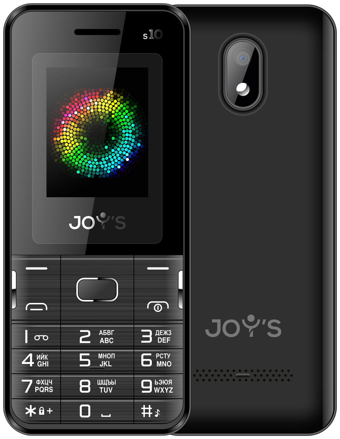 Телефон JOY'S S10, 2 micro SIM, черный
