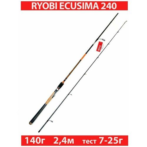 Удилище спиннинговое штекерное RYOBI ECUSIMA 2,40 7-25g удилище спиннинговое штекерное ryobi ecusima 2 40 10 35g