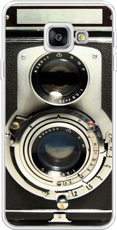 Силиконовый чехол на Samsung Galaxy A3 2016 / Самсунг Галакси А3 2016 Старинный фотоаппарат