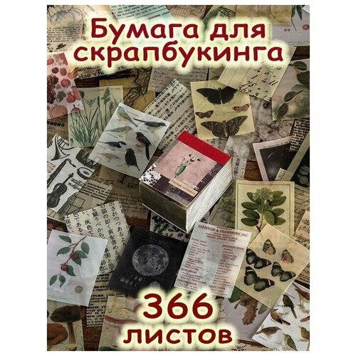 Бумага для скрапбукинга 366 листов