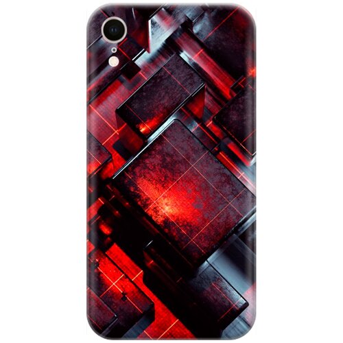 фото Силиконовый чехол на apple iphone xr / эпл айфон икс эр с принтом "гранатовые фигуры" re:pa