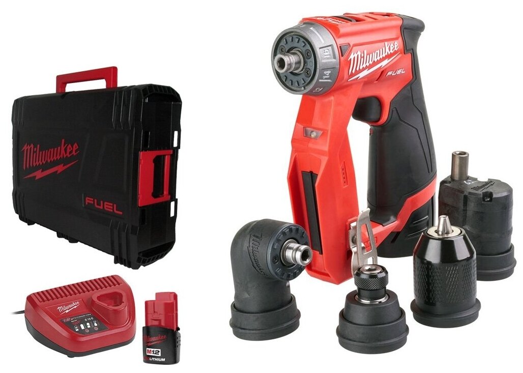 Аккумуляторная дрель-шуруповерт Milwaukee M12 FUEL FDDXKIT-202X 4933464979 - фотография № 1