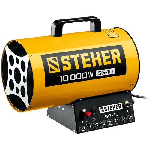 Газовая тепловая пушка STEHER, 10 кВт газовый шланг с редуктором 3 в 1 weber 8489