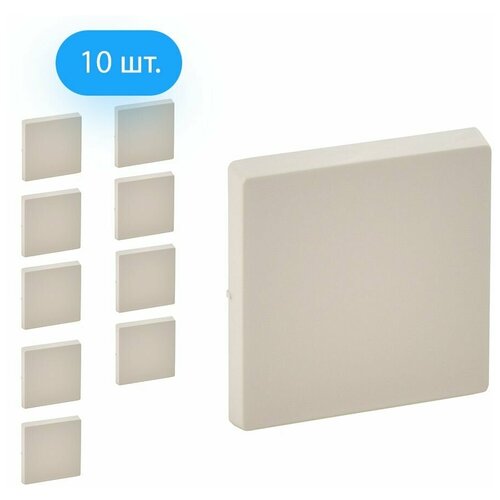 Лицевая панель Legrand Valena Life для выключателя/переключателя одноклавишного слоновая кость (комплект из 10 шт.)