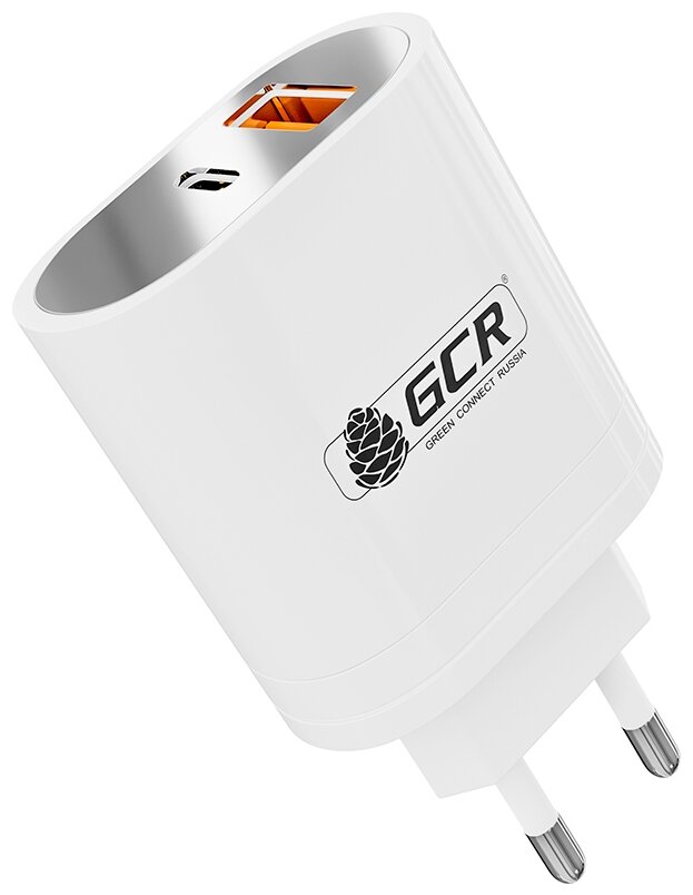 GCR Сетевое зарядное устройство 36W, USB TypeA + TypeC, PD18W + Quick Charge 3.0