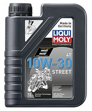 2526 LIQUI MOLY Motorbike 4T Street 10W-30 - 1 л. - Моторное масло для 4-тактных мотоциклов