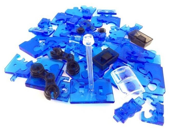 Головоломка 3D Crystal Puzzle Робот cиний цвет: синий - фото №9