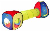 Игровая палатка «Цветные фигуры» с туннелем, микс
