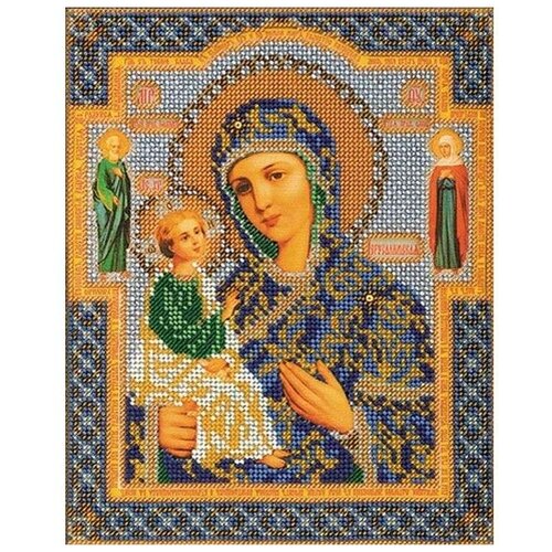 Набор вышивки бисером «Иерусалимская Богородица», 20x24 см, Кроше (Радуга бисера)