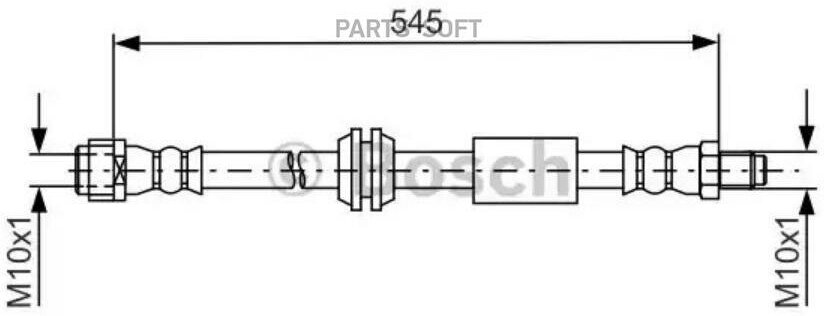 BOSCH 1987481745 Шланг тормозной